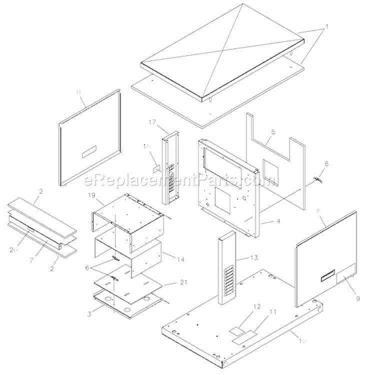 Page D Diagram and Parts List for 1768-0  Briggs and Stratton Generator